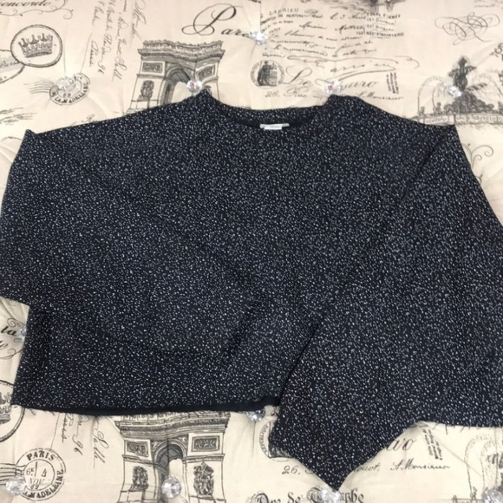 🎁 WST CST Black Splatter Paint Sweatshirt